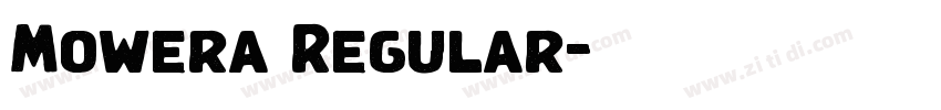 Mowera Regular字体转换